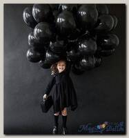 Облако шаров черных пастель 50 шт