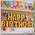 надпись  happy birthday