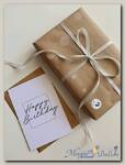 Открытка «Happy Birthday Thin Square»