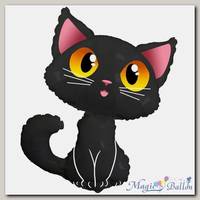 Шар фигура Котенок черный
