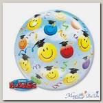 Шар П BUBBLE 22 Улыбка Выпускник