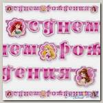Гирлянда-буквы С днем рождения Принцессы