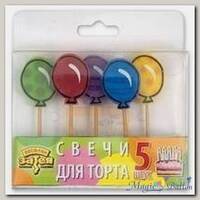 Свечи для торта на пиках Шарик 5 шт