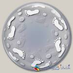 Шар BUBBLE 22 Пяточки детские