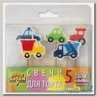 Свечи для торта на пиках Авто 5 шт