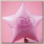 Большой фольгированный шар звезда Girl Power