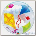 Шар BUBBLE 22 Змеи воздушные разноцветные