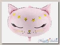 Шар фигура Кошка голова Pink ПД