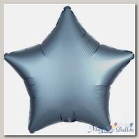 Шар звезда 19 Сатин Steel Blue