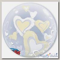 Шар BUBBLE ИНСАЙДЕР Парящие Сердца