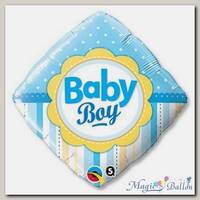 Шар П 18 РОМБ BABY BOY Горошек Полоски