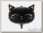 Шар фигура Кошка голова Black ПД