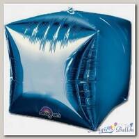 Шар 3D КУБ 15 Б/РИС Металлик Blue