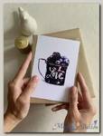 Открытка «Кружка с ягодой Love aquarelle»