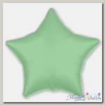 Шар звезда 19 Сатин Pale Green