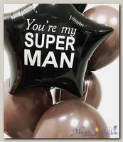 Букет из шаров для мужчины My Super Man